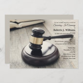 ガベルアンドサウンドブロック招待状 招待状 (正面/裏面)