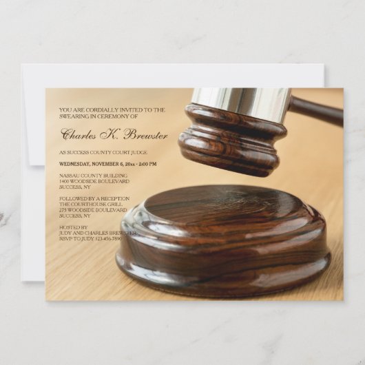 ガベルアンドサウンドブロック2招待状 招待状 (正面)