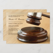 ガベルアンドサウンドブロック2招待状 招待状 (正面/裏面)