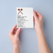 ガベルズロゴ静かチャリティオークションイベント チラシ (手)