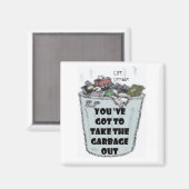 「ガベージアウト」磁石 マグネット (正面/裏面)