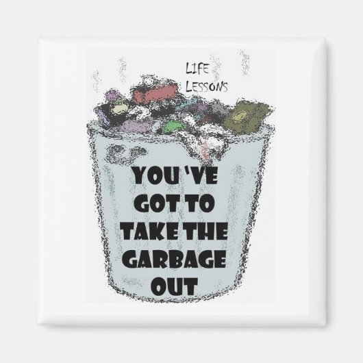 「ガベージアウト」磁石 マグネット (正面)