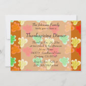 ガボガボ、感謝祭の七面鳥の食事 招待状 (裏面)