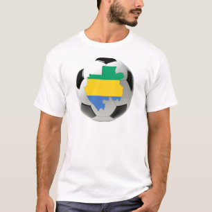 ガボンのフットボールのサッカー Tシャツ