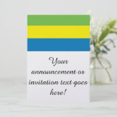 ガボンの国旗 招待状 (スタンド正面)