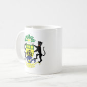 ガボンの紋章付き外衣 コーヒーマグカップ (正面左)