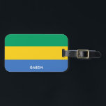 ガボン国旗の愛国心 ラゲッジタグ<br><div class="desc">ガボン国旗愛国的な荷物タグとガボンの旗がラベルの片側に印刷された。フォントと書の国の名鮮やか前は、下部のデザインに統合されている。文字は「it!」機能を使カスタマイズ用して完全にカスタマイズ可能。情報の他の側のラベルはあなたの情報のために予約されている。この愛らしいガボン荷物タグは、あなたの旅行バッグのための完璧なコンパニオンと任意の大事な行事のための素敵な贈り物。©世界の国</div>