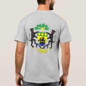 ガボン国旗の独立性お祝いTシャツ Tシャツ (裏面)