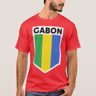 ガボン国旗エンブレム Tシャツ