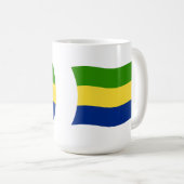 ガボン国旗マグカップ コーヒーマグカップ (正面右)