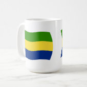 ガボン国旗マグカップ コーヒーマグカップ (正面左)