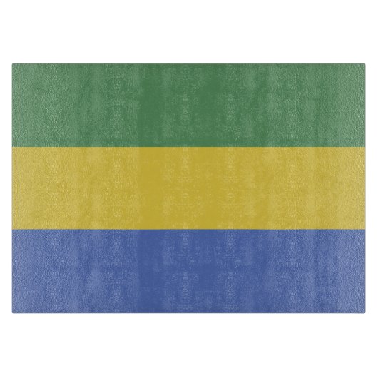 ガボン国旗 カッティングボード (正面)