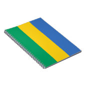 ガボン国旗（ガボン） ノートブック (右側)
