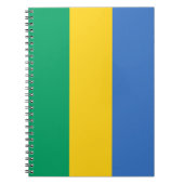 ガボン国旗（ガボン） ノートブック (正面)