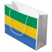 ガボン国旗（ガボン） ラージペーパーバッグ (正面アングル)