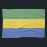 ガボン国旗 キッチンタオル<br><div class="desc">国の愛国心を持つ人々に理想的な贈り物！</div>