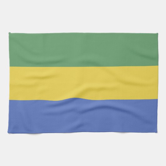 ガボン国旗 キッチンタオル (横)