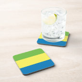 ガボン国旗 コースター (右側)