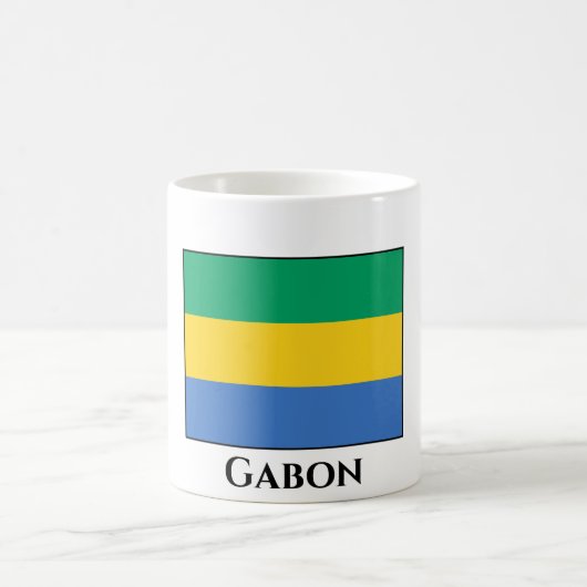 ガボン国旗 コーヒーマグカップ (中央)