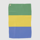 ガボン国旗 ゴルフタオル (正面)