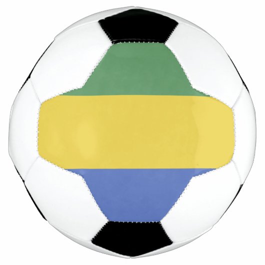 ガボン国旗 サッカーボール (正面)