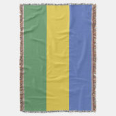 ガボン国旗 スローブランケット (正面縦)