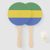 ガボン国旗 ハンドファン (正面&裏面)