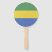 ガボン国旗 ハンドファン (正面)