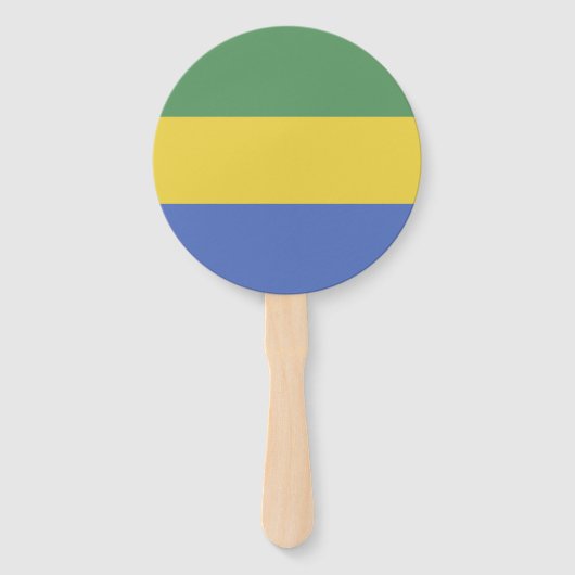 ガボン国旗 ハンドファン (正面)