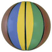 ガボン国旗 バスケットボール (縦)