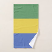 ガボン国旗 バスタオルセット (ハンドタオル)