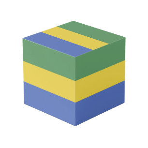 ガボン国旗 フォトキューブ