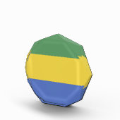 ガボン国旗 フォトブロック (右)