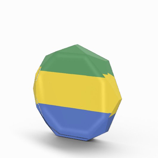 ガボン国旗 フォトブロック (右)