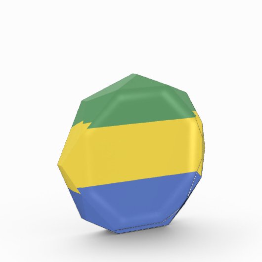 ガボン国旗 フォトブロック (左)