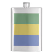 ガボン国旗 フラスク (正面)