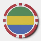 ガボン国旗 ポーカーチップ (正面)