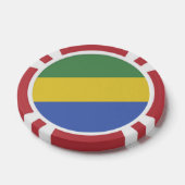 ガボン国旗 ポーカーチップ (シングル)
