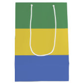 ガボン国旗 ミディアムペーパーバッグ (裏面)
