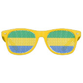 ガボン国旗 レトロサングラス (正面)