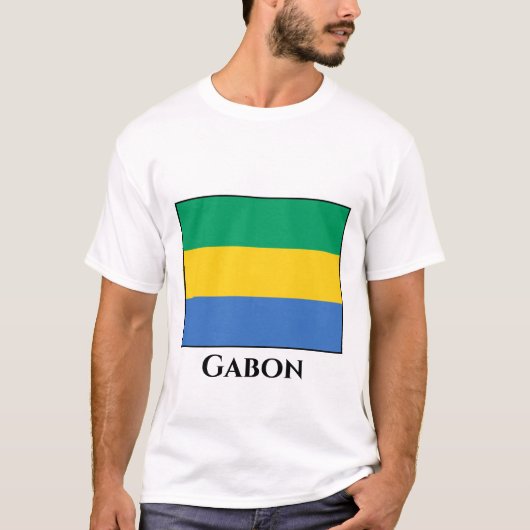 ガボン国旗 Tシャツ (正面)