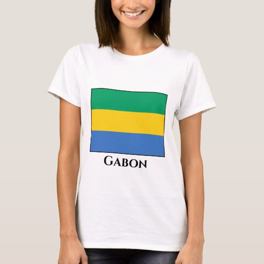ガボン国旗 Tシャツ (正面)