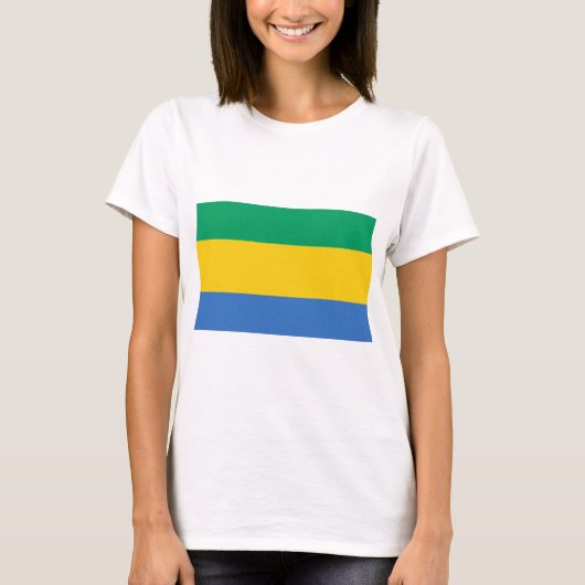 ガボン国旗 Tシャツ (正面)