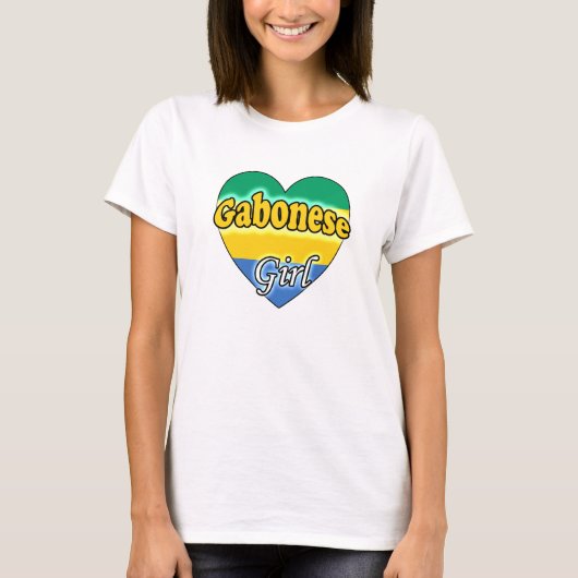 ガボン族の少女 Tシャツ (正面)