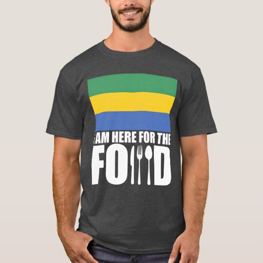 ガボン お土産 食品 旅行 家族 Tシャツ (正面)