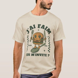 ガボン：お腹空いた人、誰か私を食事に誘ってください Tシャツ