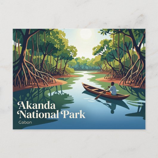 ガボン アカンダ国立公園 ポストカード (正面)