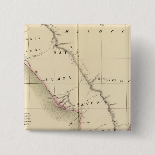 ガボン，コンゴ38 缶バッジ (正面)