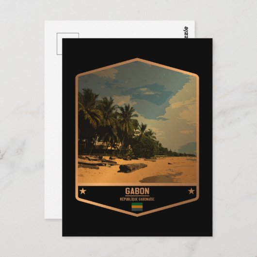 ガボン ポストカード (正面/裏面)
