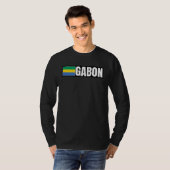ガボン 国旗 Tシャツ (正面フル)